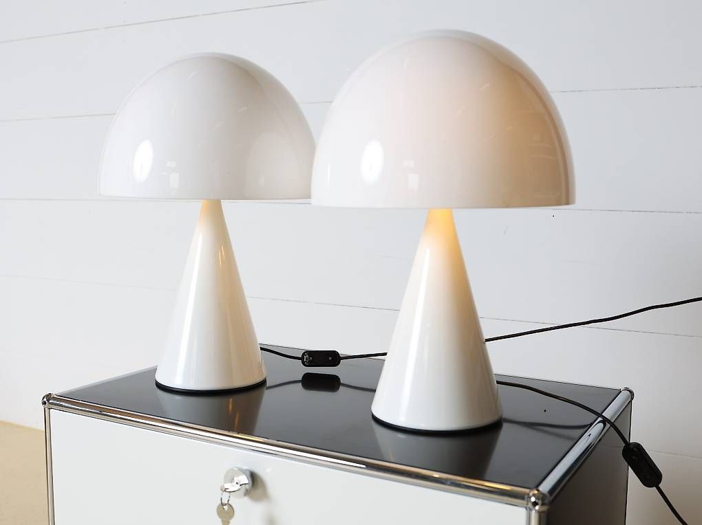 Guzzini Lampade: iGuzzini Baobab Tischleuchten Paar | Weiss – Usato da Meinisberg venduto da atelier_TILIJA 6
