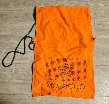 Sac orange avec strass