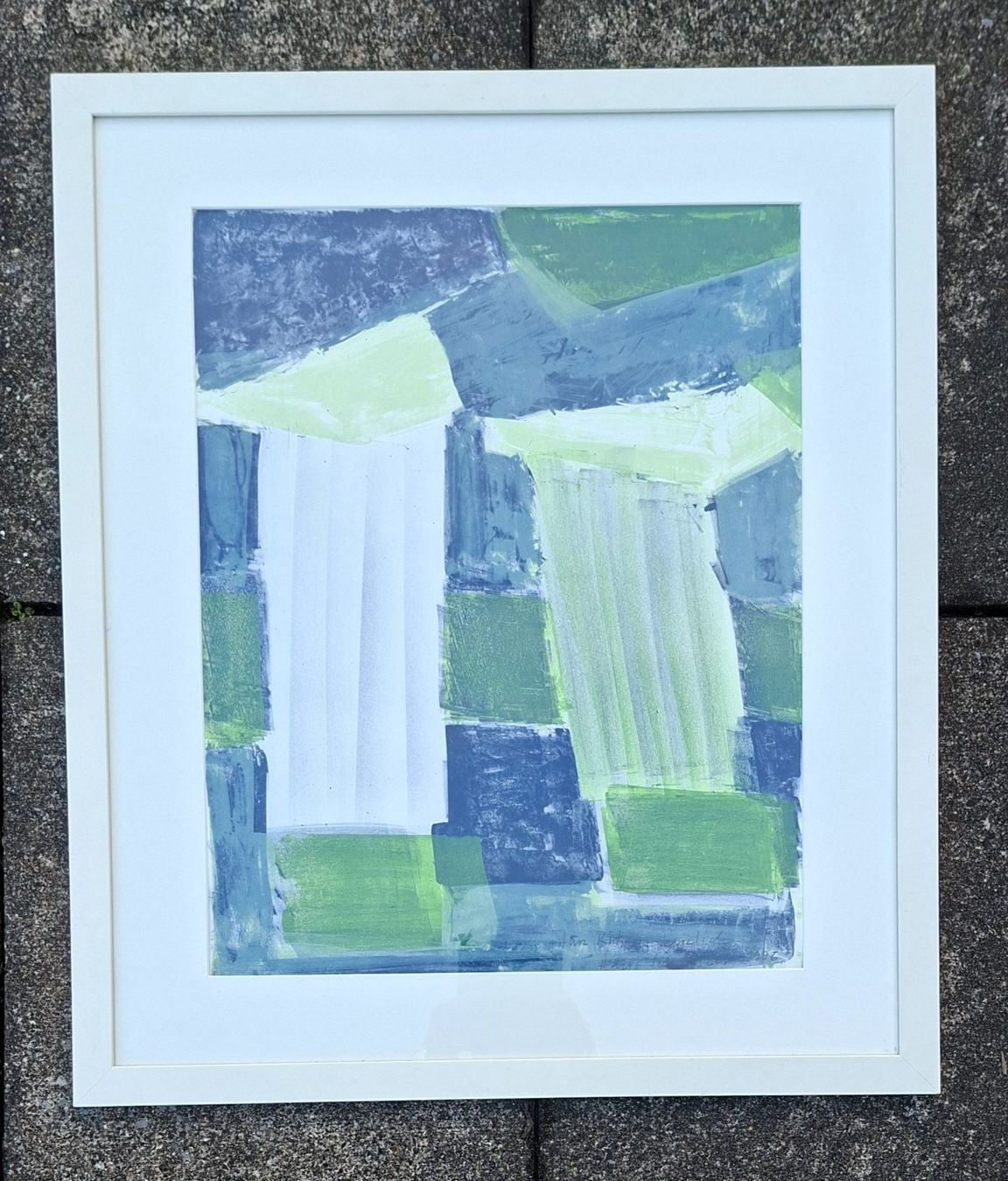 Grafica & Litografie: Schweizer Hans, Gais, abstraktes Gemälde, Litho / Original ? – Usato da Herisau venduto da Saentis1