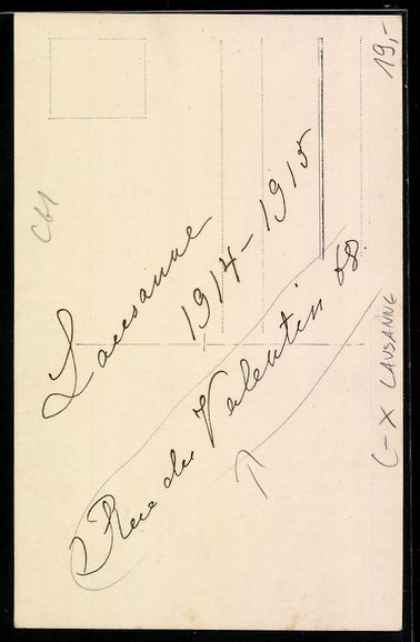 Cartoline postali: Foto-AK Lausanne, Rue de Valentin 68, Ph – Usato da Berlin venduto da bartko-reher 1