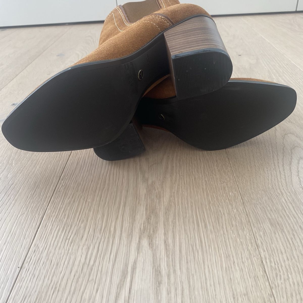 Tamaris Scarpe da donna: Tamaris Veloursleder-Stiefeletten braun – Nuovo (secondo la descrizione) da Sins venduto da enc_c266 3