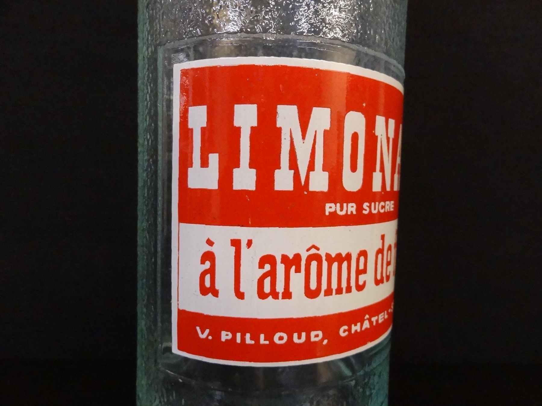 Gläser, Krüge & Flaschen: Flasche LIMONADE PUR SUCRE V. PILLOUD CHÂTEL-ST-DENIS 1954 – Gebraucht aus Kerzers von Flaschenposten 3