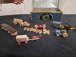Holzspielzeug Set mit Metallbox verschiedene Modelle