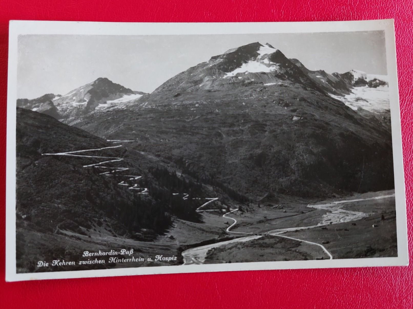 Cartoline postali: Bernhardin-Pass 1934 // Top-Stempel Andeer – Usato da St-Légier-Chiésaz venduto da Theo006