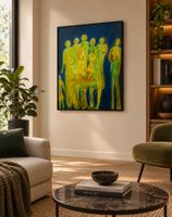Positiff Art: ABSTRAKT MALEREI BLAU TABLEAU ABSTRAITE QUADRO