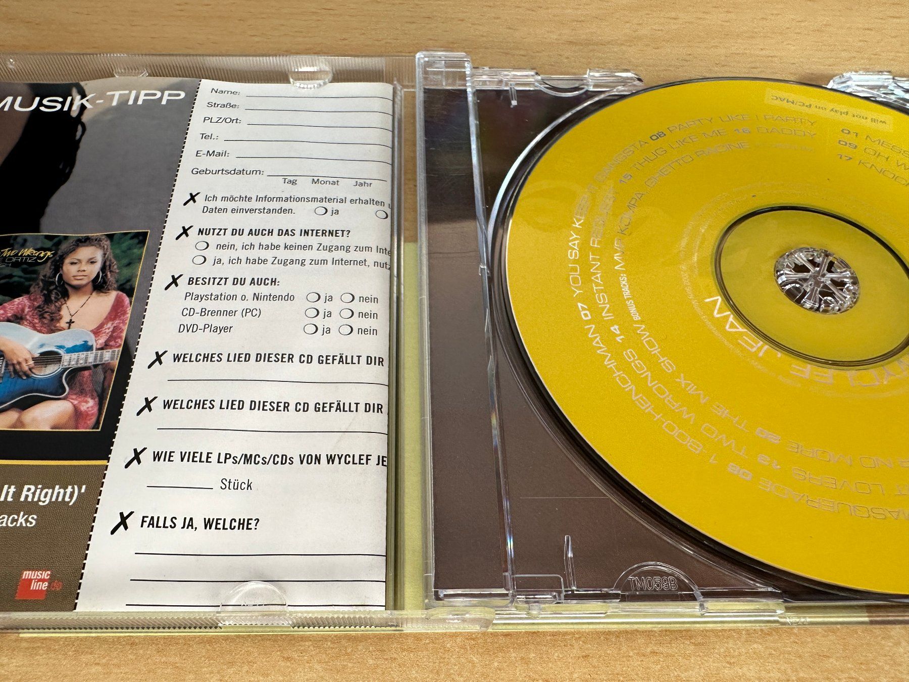 CD: Wyclef Jean – Masquerade – Usato da Rikon im Tösstal venduto da Alpenmutz 2