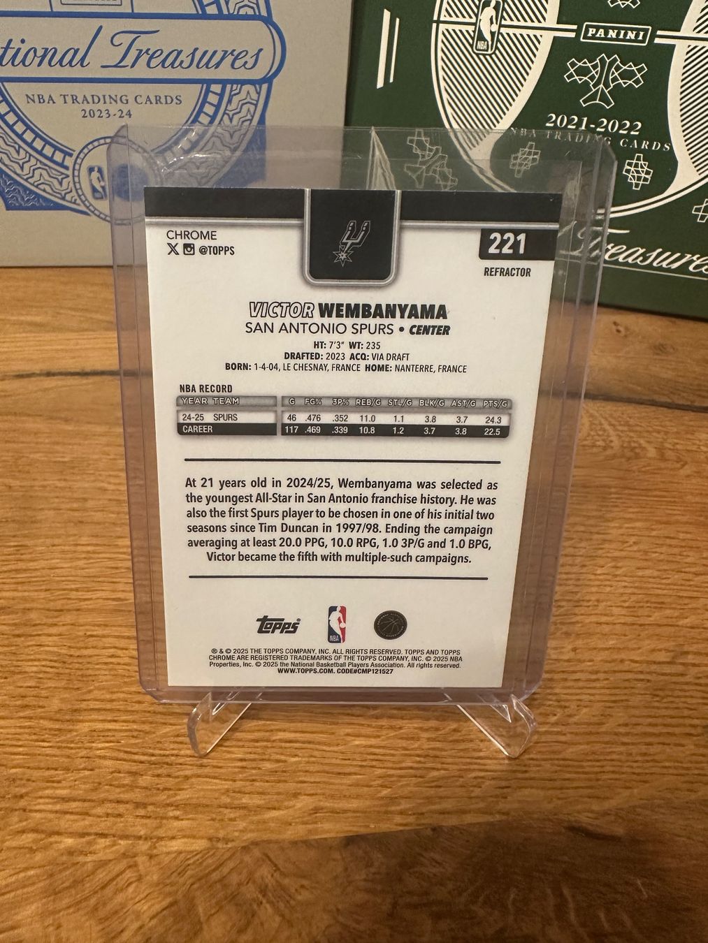 Nba Carte collezionabili: Victor Wembanyama topps chrome refractor – Usato da Vullierens venduto da Gaara04 1