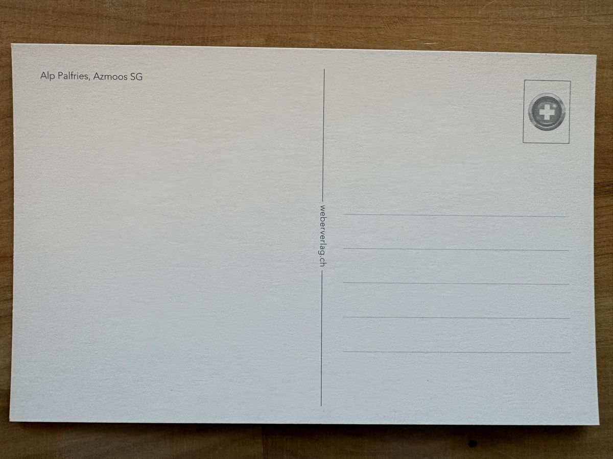 Cartoline postali: AK von Alp Palfries Azmoos – Nuovo (secondo la descrizione) da Rümlang venduto da Kartenpost1 1
