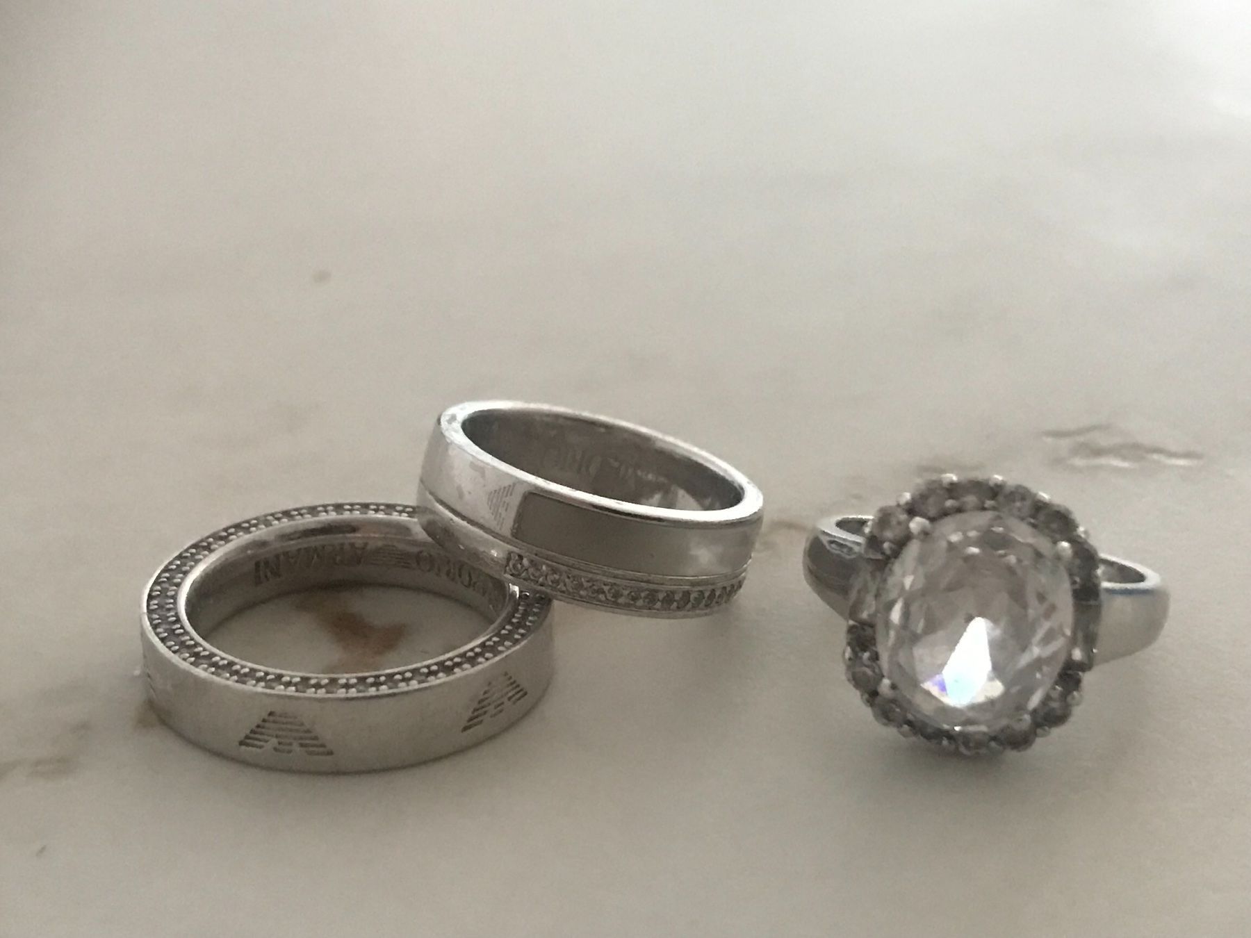 Armani Anelli: 4 Ringe, 2 Armani Ringe/ Silber 925 – Nuovo (secondo la descrizione) da Rothrist venduto da ilodj 4