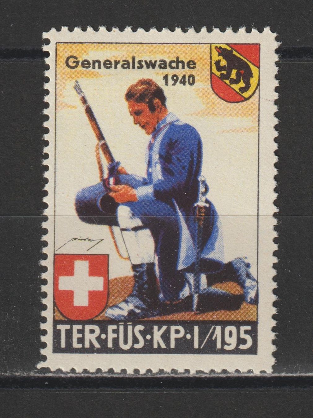 Tutti i francobolli: Territorial-Trp. Nr. 398/1 * – Usato da Siebnen venduto da Fstaehli