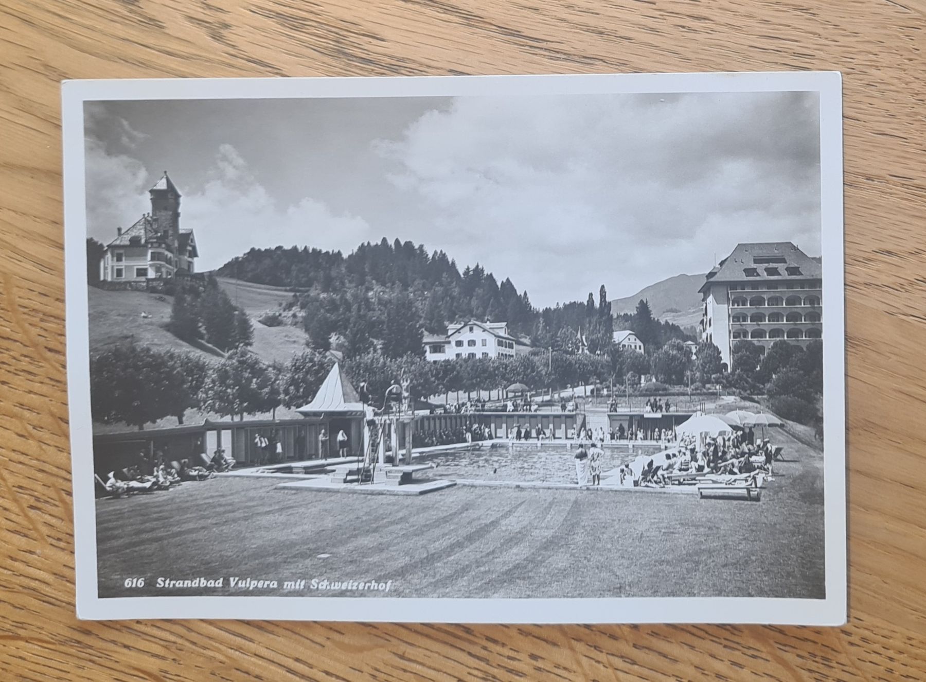 Cartoline postali: Bad Vulpera mit Schweizerhof 1937 – Usato da Ebikon venduto da Donar50