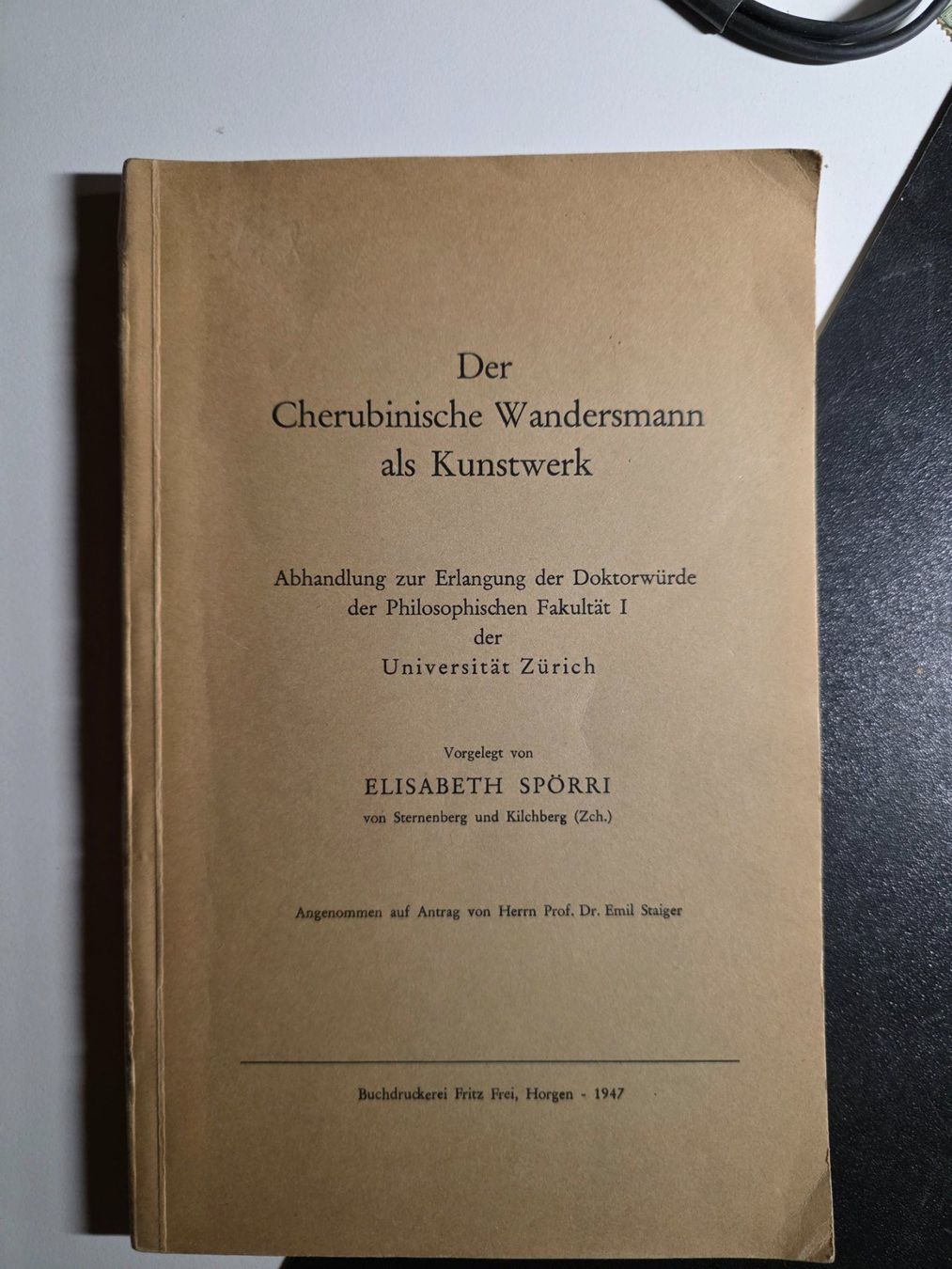 Bücher: Der Cherubinische Wandersmann als Kunstwerk - 1947 – Gebraucht aus Walterswil BE von Lonitti