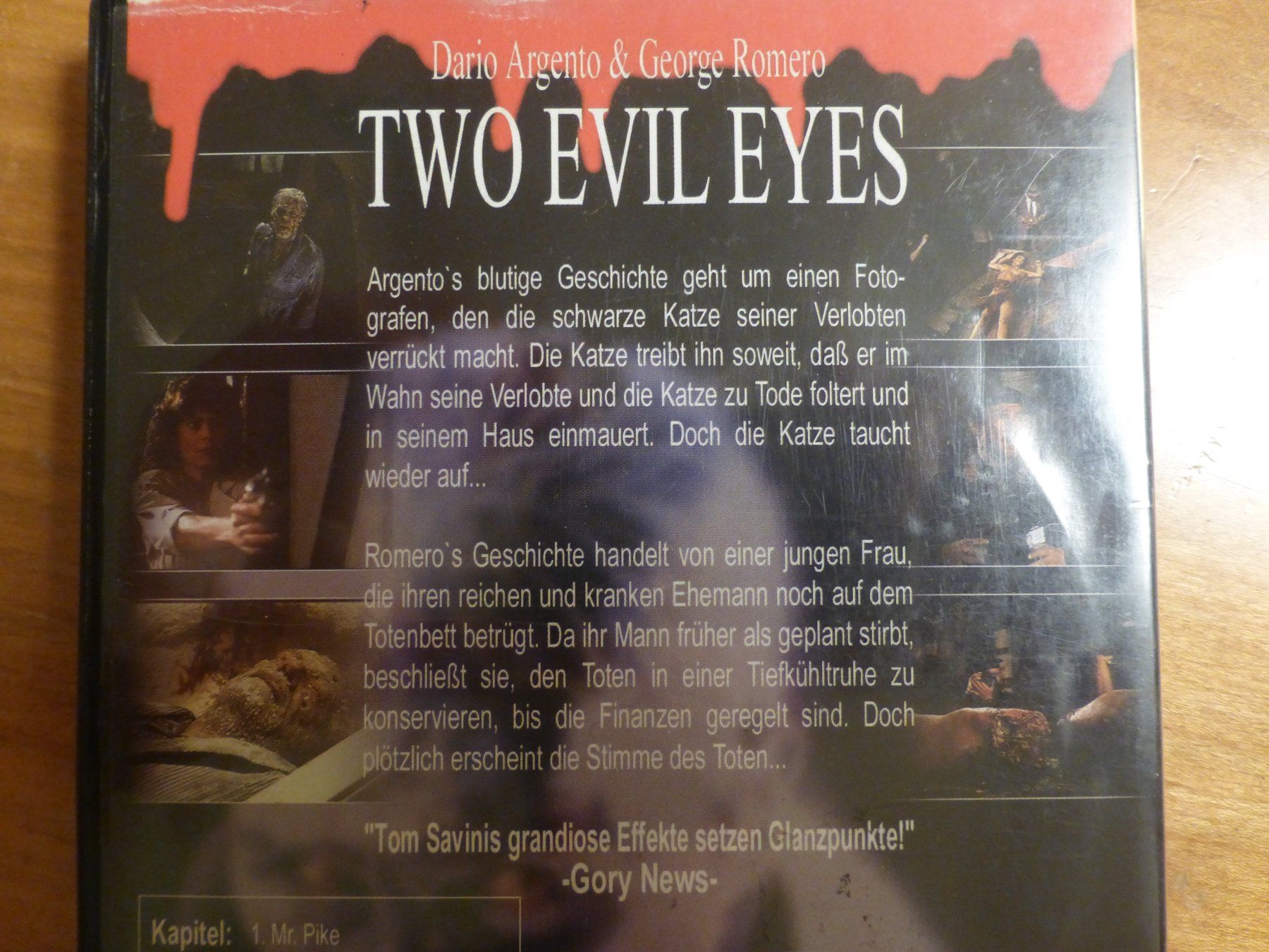 Tutti i DVDs: Two Evil Eyes Argento Romero Red Edition DVD – Usato da Zumikon venduto da psisound 3