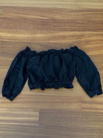 Schwarzes Tally Weijl Off-Shoulder Top