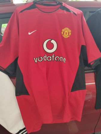Fussballtrikot Manchester United L Nike Vodafone Rot