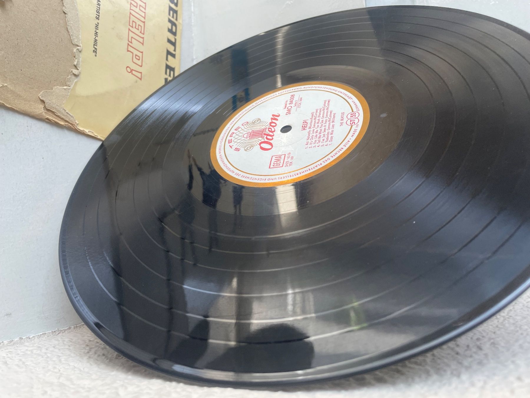 Dischi in vinile: The Beatles Help! Odeon 84008 Export Pressung Switzerland – Usato da Minusio venduto da Pink222 4