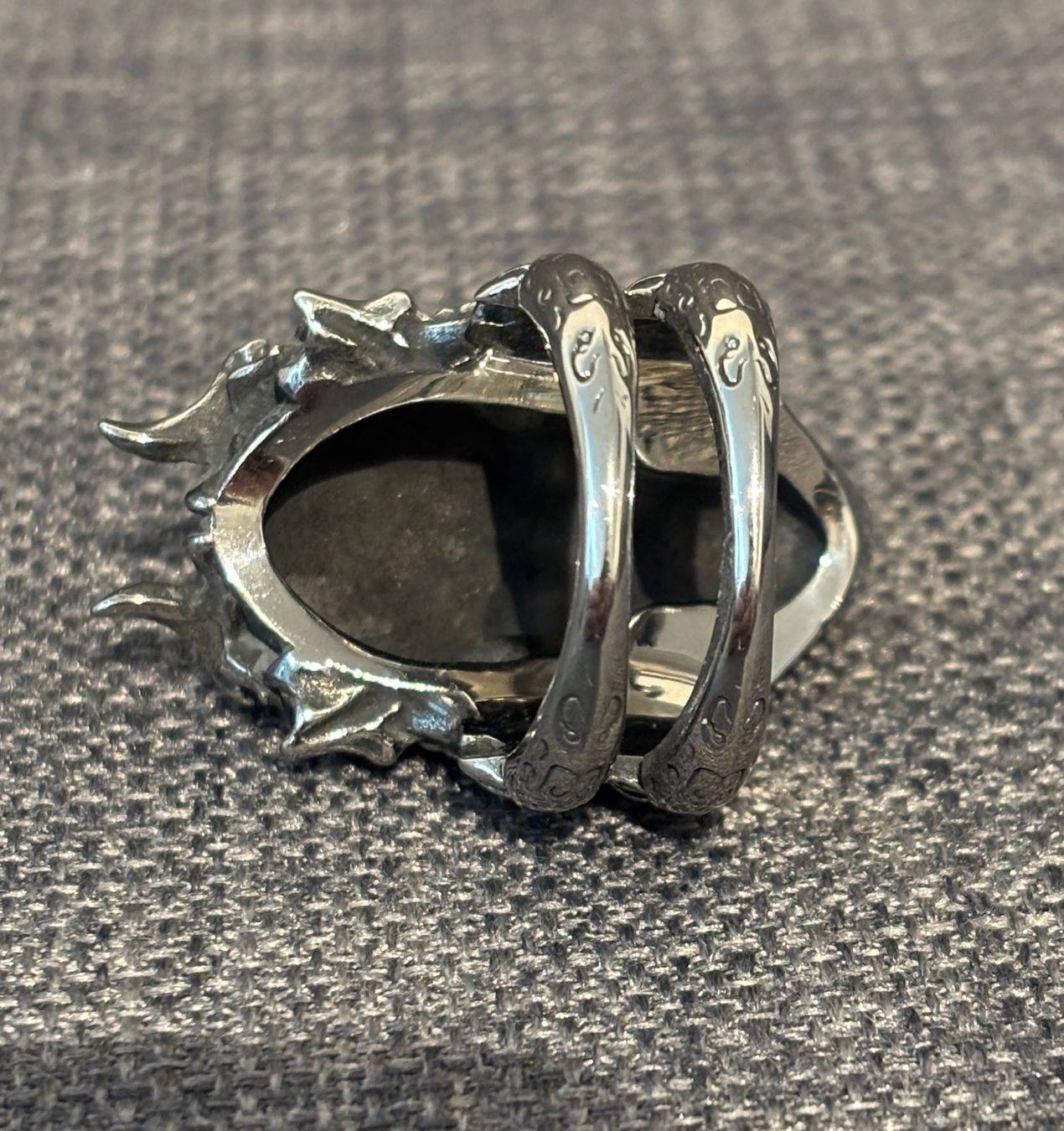 Anelli: Stahl Ring Skull Totenschädel US Grösse 10 – Nuovo (secondo la descrizione) da Egg b. Zürich venduto da superman1975 4