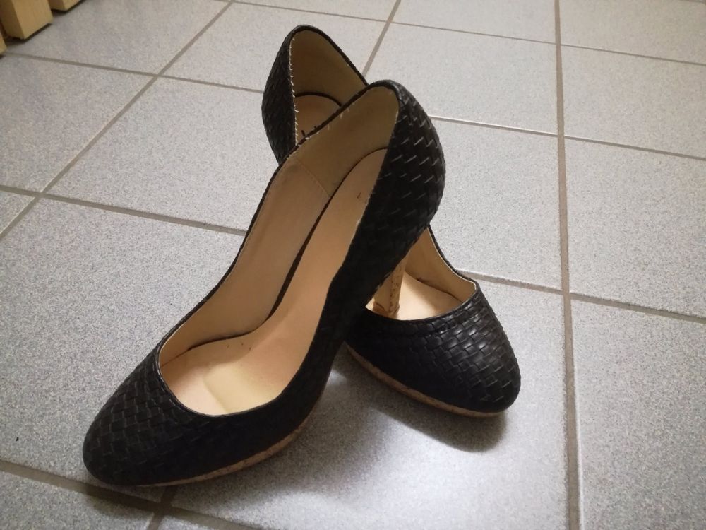 Escarpin cuir tressé hot sale