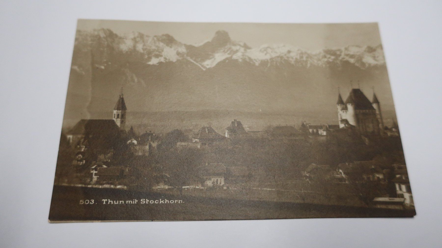 Cartoline postali: Thun mit Stockhorn  1919 – Usato da Cormoret venduto da Pascalll2001 1