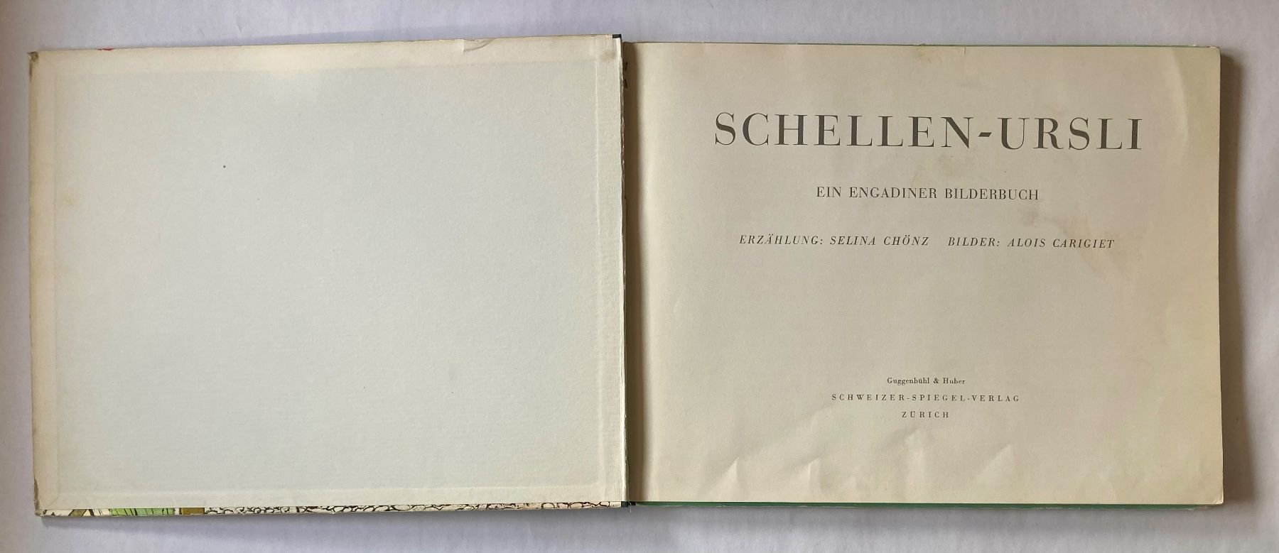 Libri: Bilderbuch: Schellen - Ursli – Difettoso da Bubendorf venduto da Alpenheidi 2