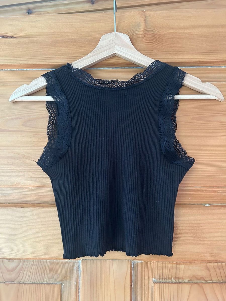 Top: Schöns Top XS, schwarz mit Spitze – Usato da Frauenfeld venduto da lin_77m9 1