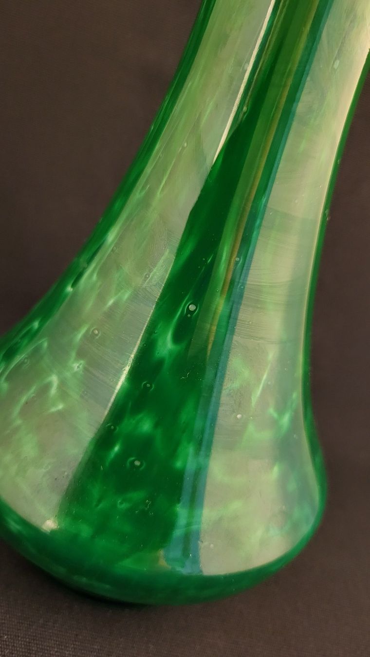 Vasi & Recipienti: Grüne Überfang-Vase – Usato da Basel venduto da spinne02 2