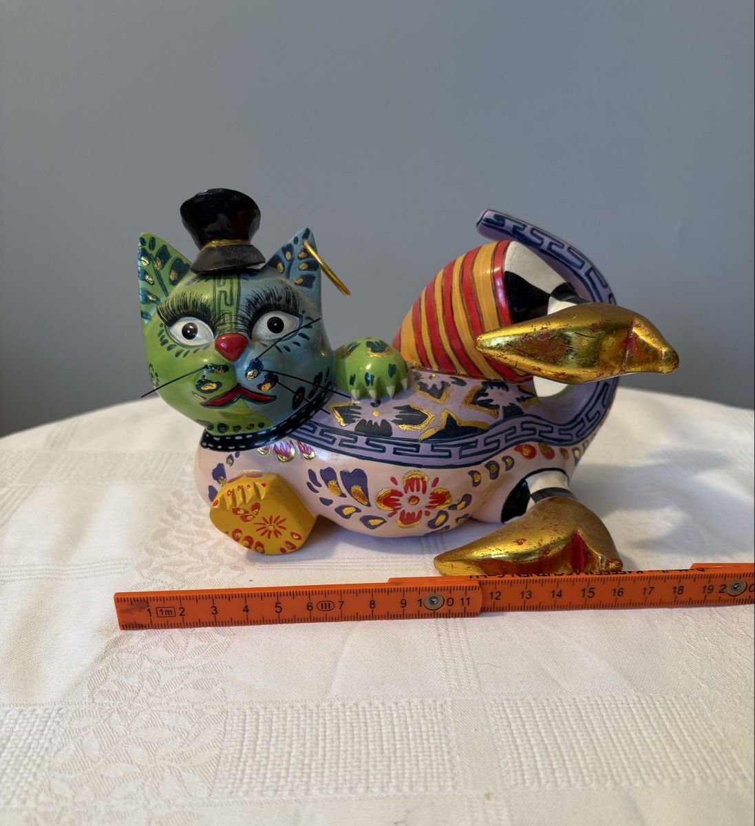 Toms Drag Statuette: Toms Drag Katze liegend – Usato da Riehen venduto da BESSI17 3