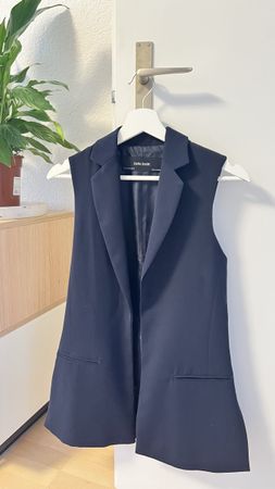 Zara Basic Weste blau, Grösse XS !