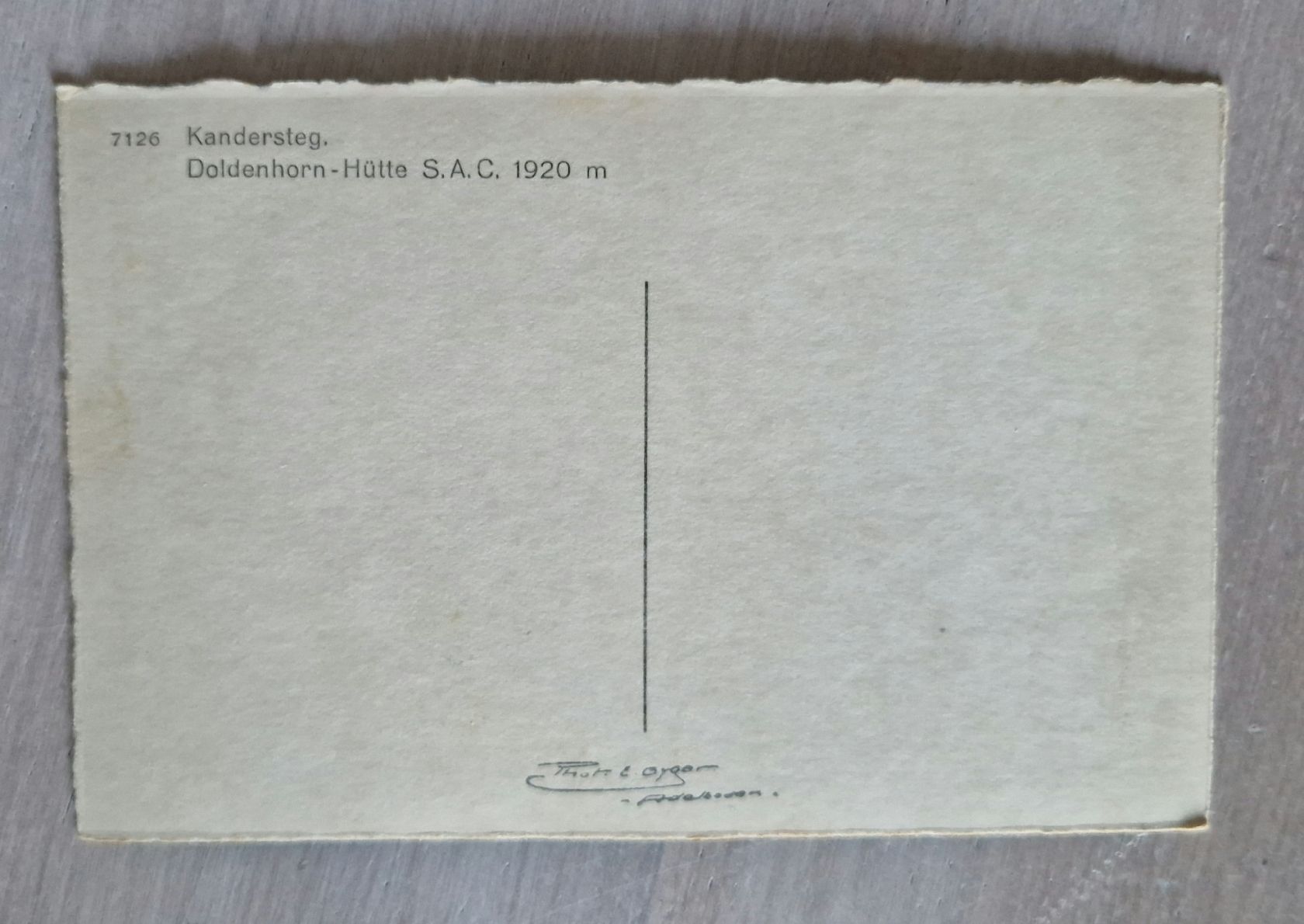 Cartoline postali: Kandersteg Doldenhorn-Hütte SAC – Usato da Ebikon venduto da Donar50 1