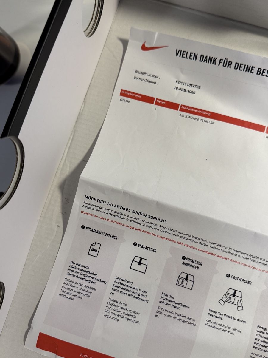 Off-White Scarpe da uomo: Air Jordan 5 Retro Off White – Nuovo e nell'imballaggio originale da Zürich venduto da jew_tq5x 4