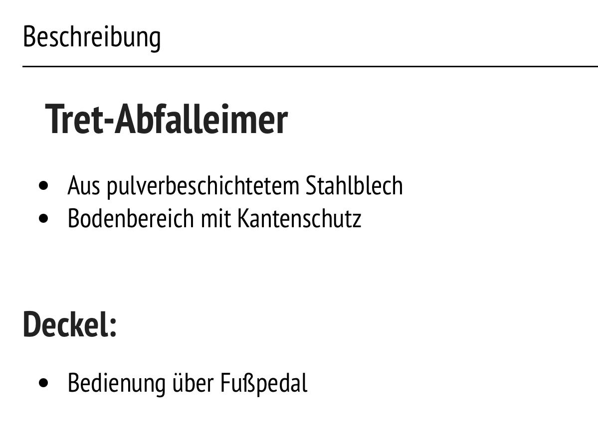 Abfalleimer: neuer VAR Tretabfallbehälter, 5 l, weiß – Neu und originalverpackt aus Necker von liq24 2