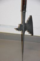 Hellebarde mit Holzschaft Antik Waffen Sammlerstück, Lanze