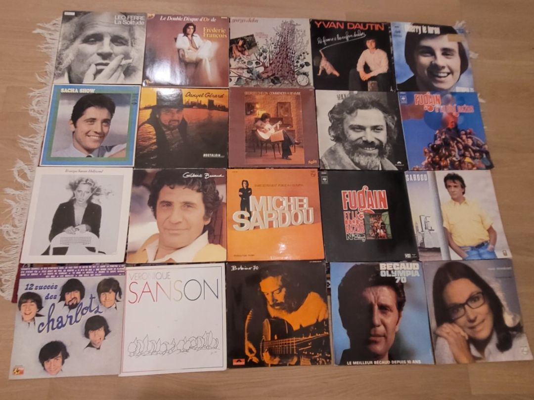 Dischi in vinile: 20 LP  Divers Français – Usato da Martigny venduto da MZ-67