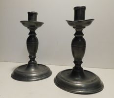 Kerzenständer Paar antik - Zinnkerzenständer Kerzenhalter