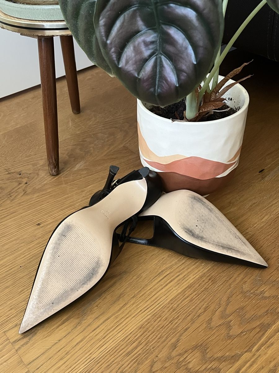 Mango Scarpe da donna: Spitze Slingback-Lederpumps von Mango – Nuovo (secondo la descrizione) da Bern venduto da SinaArikan 2