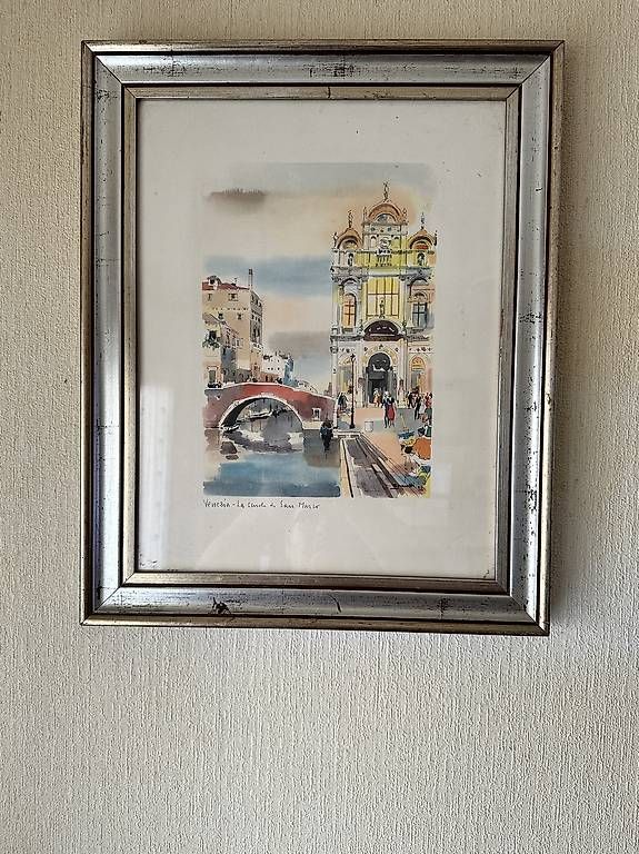 Dipinti: Tableaux aquarelle vue Venezia – Usato da Clarens venduto da mauros52 1