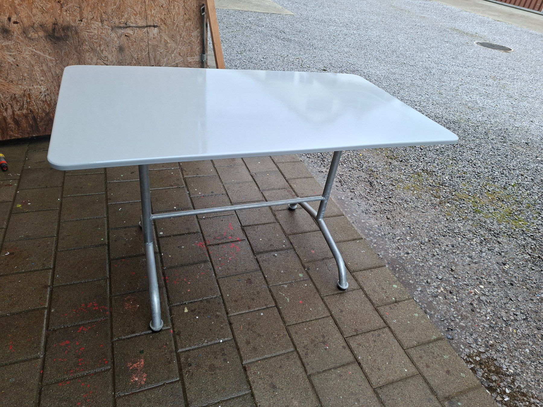 Tavoli: Klapptisch, Gartentisch, , Grau, 120cm X 75cm – Usato da Buch am Irchel venduto da alinea11 4
