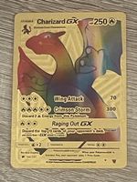 Pokémon Glurak Goldkarte