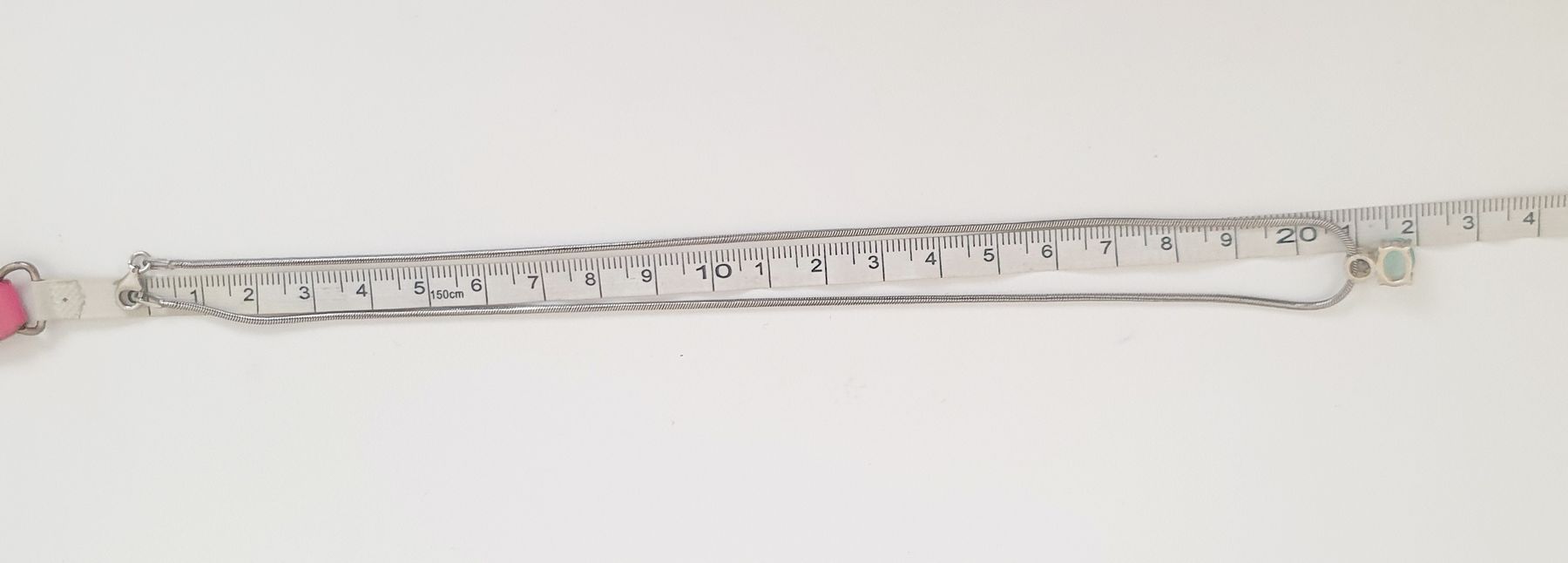 Ketten: Silberkette mit hellblauem Stein Anhänger,  925 silber – Gebraucht aus Kreuzlingen von Wunderkiste123 2
