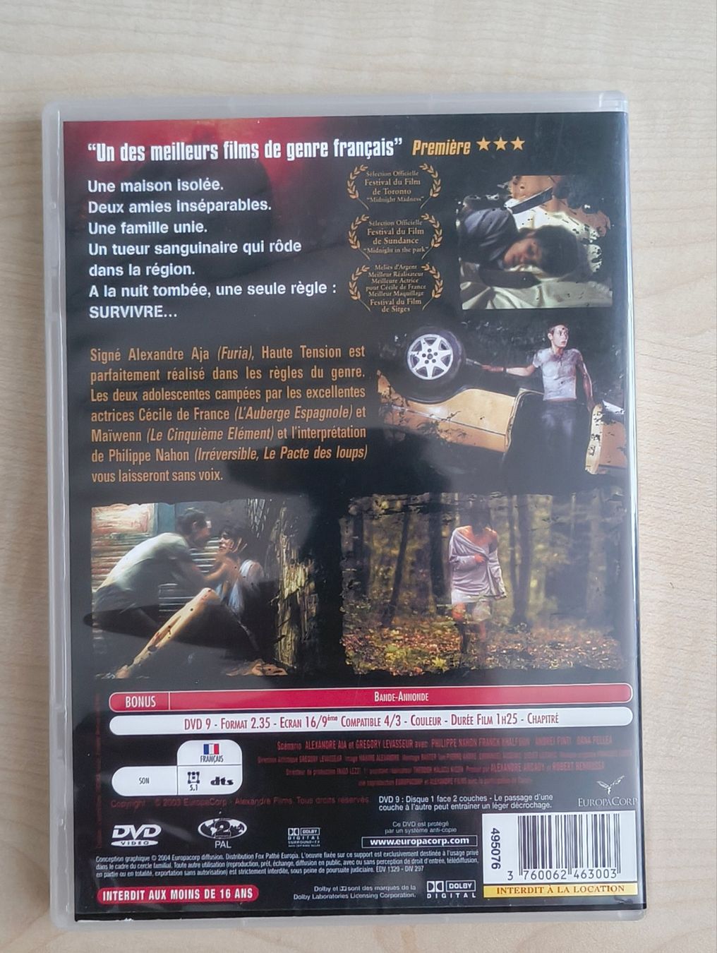 Tutti i DVDs: Haute tension - Alexandre Aja - DVD – Usato da Sion venduto da dor_8hwv 1