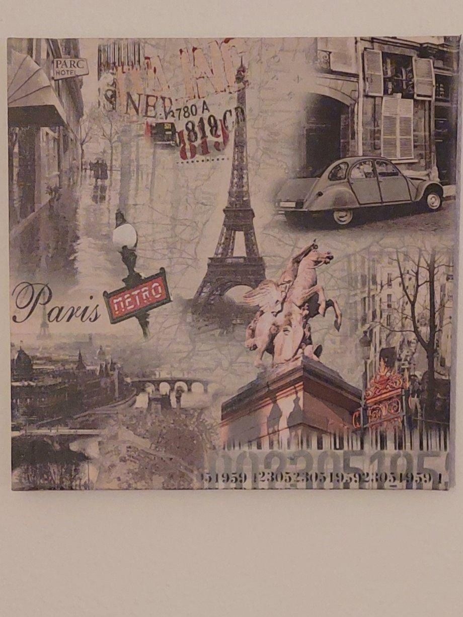 Posters & Illustrations: 1 Wandbild Paris Leinwandbild Retro – D'occasion à Oberwil BL par Hunajakakku 2