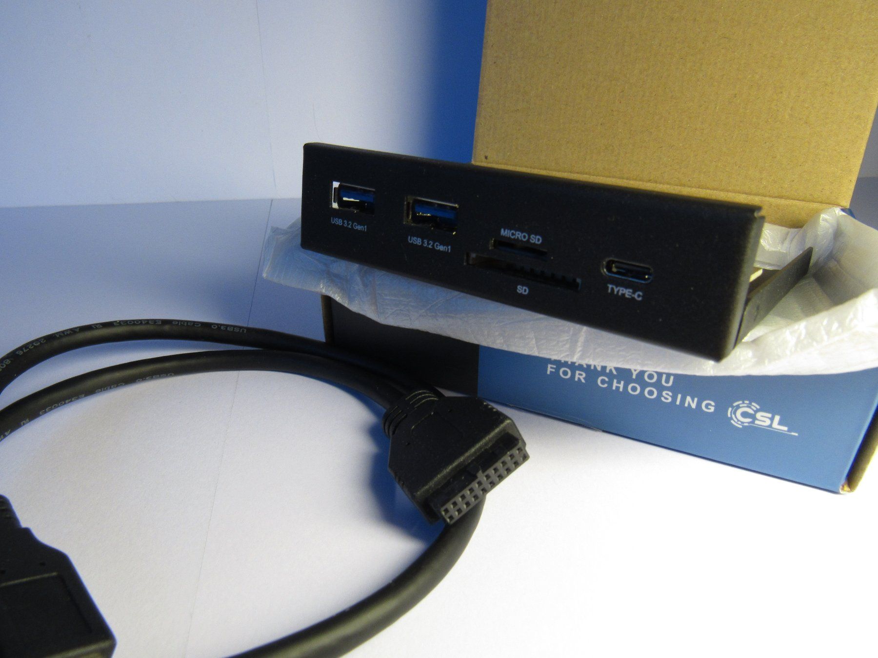 Lettori di schede: CSL SD, microSD Cardreader / USB A+C Bay 3.5'' PC intern – Usato da Langenthal venduto da pc-s1 3