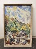 Interessantes Ölgemälde „Joppolo“, Peter Trüdinger 1948