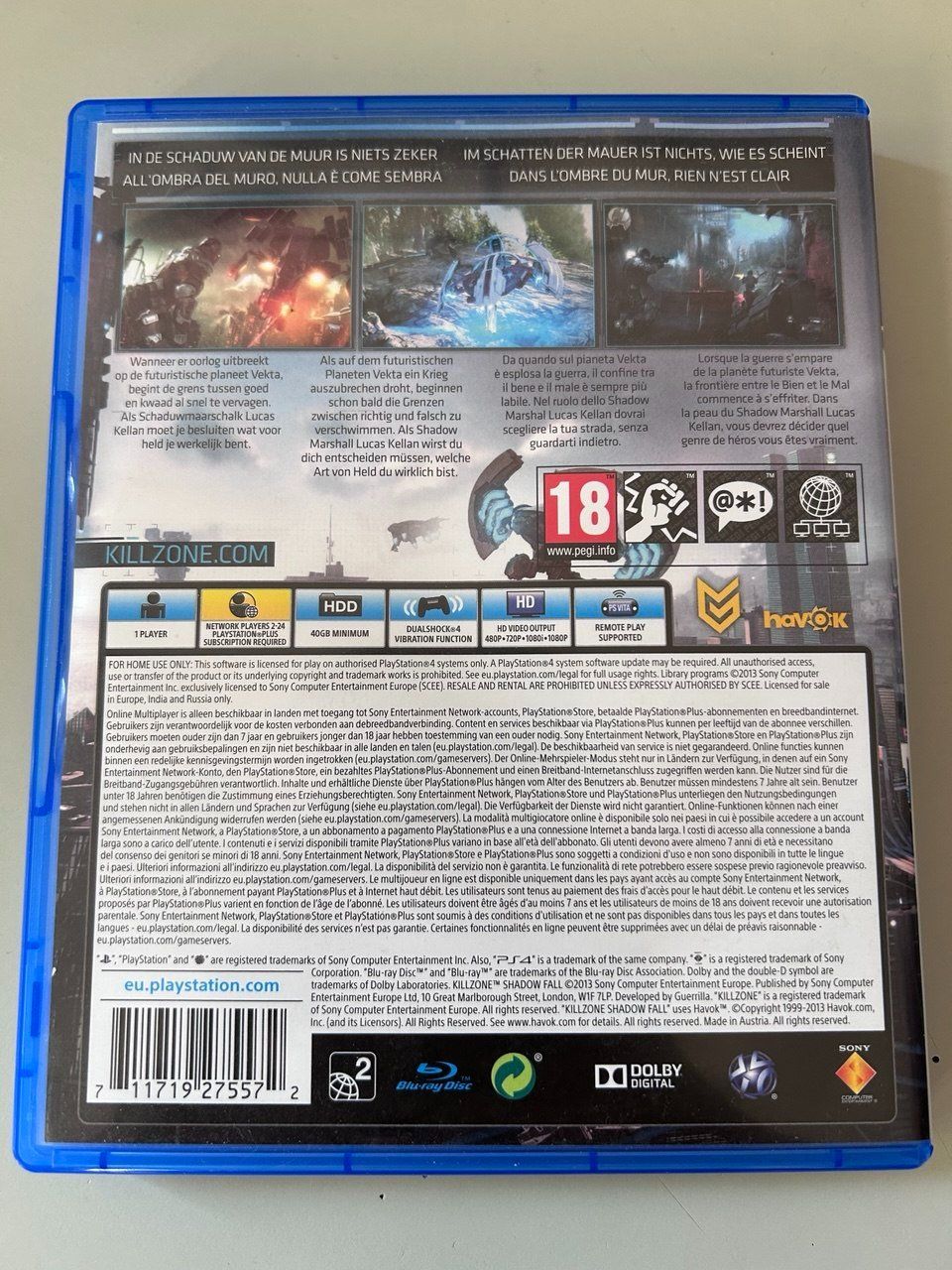 Sony Jeux: Killzone Shadow Fall  per PlayStation 4 – D'occasion à Giubiasco par LorisVale 1