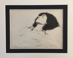 Gustav Klimt "Studie für die aufgebahrte Julia" DRUCK