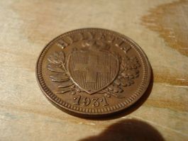(D1) Départ 1 CHF 2 Rappen 1931
