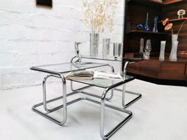 Vintage Chrom-Beistelltische - Satztisch
