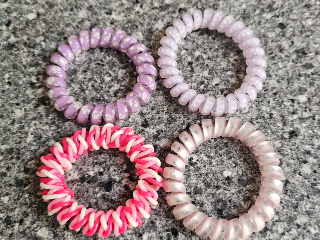 Accessori per capelli: 4 Haargummi/ Spiral – Nuovo (secondo la descrizione) da Geuensee venduto da jes_9xyk 1