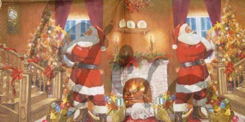 Serviettes: Serviette weihnachtsmann (w277) – Neuf (Voir description) à Schlatt TG par kreativ-atelier
