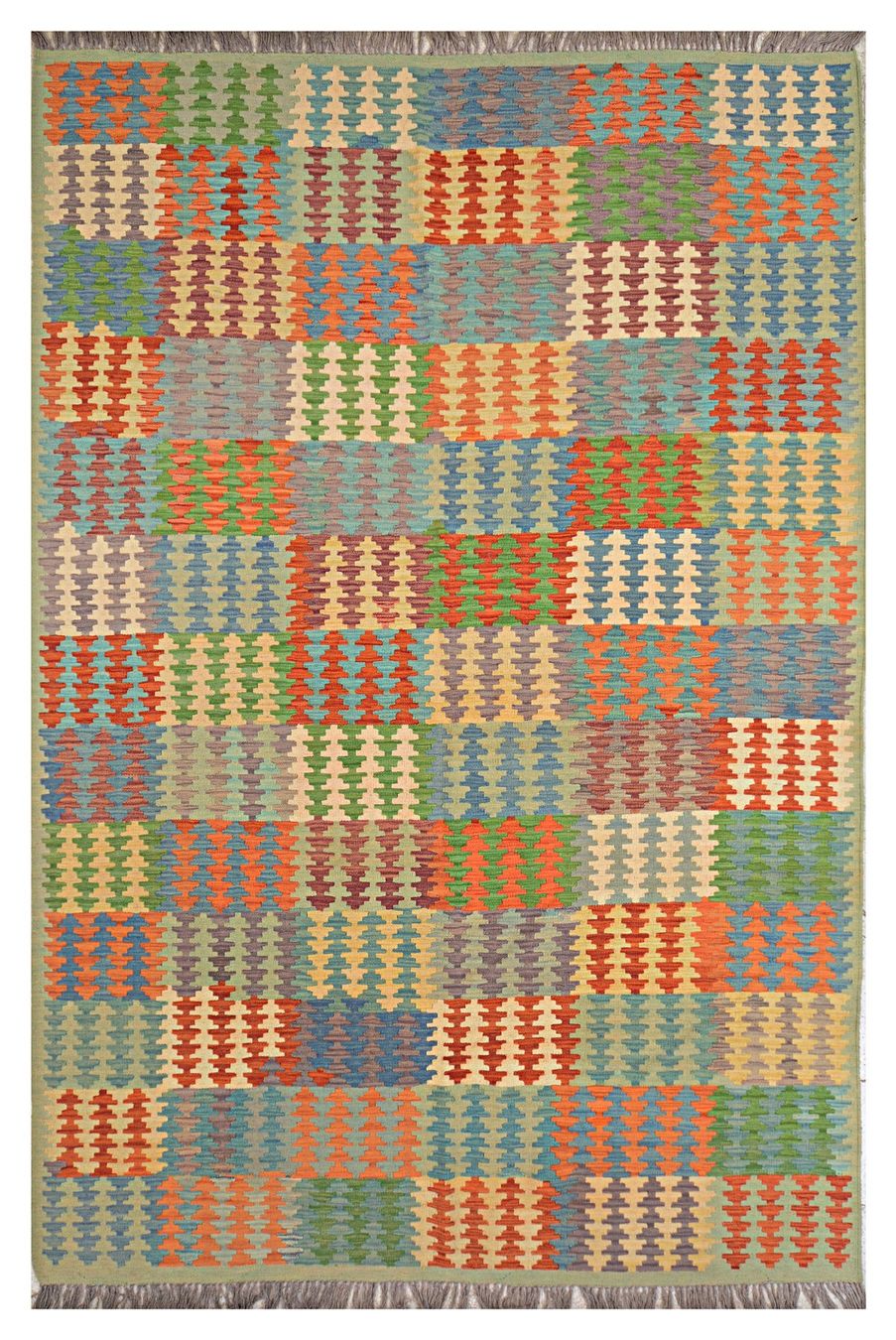 Kelim Tappeti: Oriente Kelim Teppich 200x300 cm – Nuovo e nell'imballaggio originale da Lahore venduto da Fairways79 6